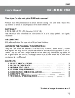 Preview for 2 page of Sven IC-950 HD User Manual