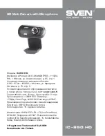 Предварительный просмотр 5 страницы Sven IC-950 HD User Manual