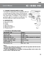 Preview for 4 page of Sven IC-980 HD User Manual