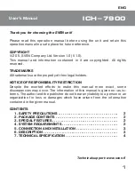 Preview for 2 page of Sven ICH-7900 User Manual