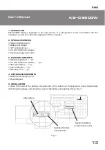 Предварительный просмотр 13 страницы Sven KB-C2200W User Manual