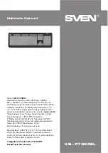 Preview for 5 page of Sven KB-C7300EL User Manual