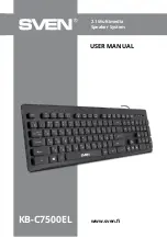 Sven KB-C7500EL User Manual preview