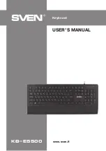 Предварительный просмотр 1 страницы Sven KB-E5500 User Manual