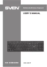 Sven KB-E5800W User Manual preview