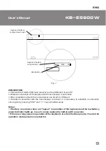 Preview for 9 page of Sven KB-E5900W User Manual