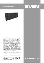 Preview for 4 page of Sven KB-G8300 User Manual