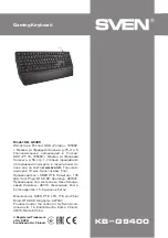 Preview for 10 page of Sven KB-G9400 User Manual