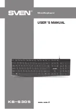 Preview for 1 page of Sven KB-S305 User Manual