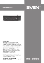 Preview for 4 page of Sven KB-S305 User Manual