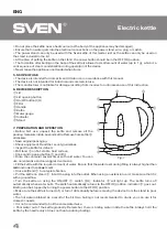 Preview for 4 page of Sven KT-S1703W Operation Manual