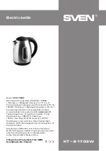 Preview for 6 page of Sven KT-S1703W Operation Manual