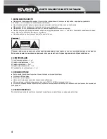 Preview for 4 page of Sven MA-333 Operation Manual