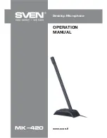 Предварительный просмотр 1 страницы Sven Mk-420 Operation Manual