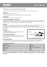 Preview for 2 page of Sven MK-500 User Manual