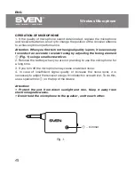 Предварительный просмотр 4 страницы Sven MK-720 User Manual