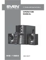 Sven MS-1820 Operation Manual предпросмотр