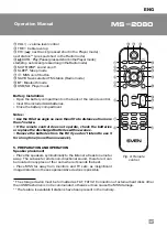 Preview for 5 page of Sven MS-2080 Operation Manual