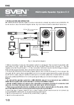 Preview for 19 page of Sven MS-230 Operation Manual