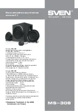 Preview for 9 page of Sven MS-308 Owner'S Manual