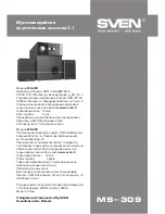 Preview for 22 page of Sven MS-309 Operation Manual