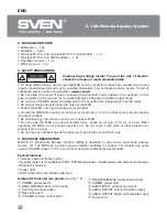 Preview for 3 page of Sven MS-310 Operation Manual