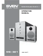 Preview for 15 page of Sven MS-321 Operation Manual