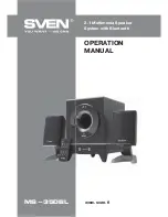 Sven MS-350BL Operation Manual предпросмотр