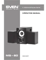 Предварительный просмотр 13 страницы Sven MS-80 Operation Manual