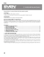 Предварительный просмотр 2 страницы Sven MS-920 Operation Manual