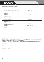 Предварительный просмотр 6 страницы Sven MS-940 User Manual