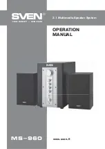 Sven MS-960 Operation Manual preview