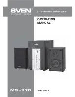 Sven MS-970 Operation Manual preview