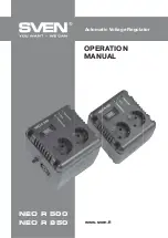 Preview for 11 page of Sven Neo R 500 Operation Manual