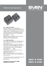 Preview for 16 page of Sven Neo R 500 Operation Manual