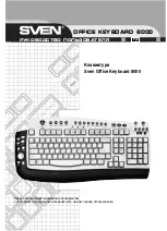 Sven OFFICE KEYBOARD 8000 User Manual preview