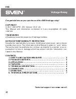 Preview for 2 page of Sven OVP-15P User Manual