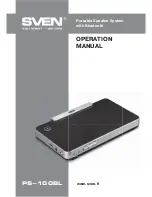 Sven PS-100BL Operation Manual preview