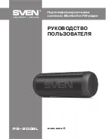 Предварительный просмотр 1 страницы Sven PS-200BL User Manual