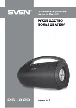 Предварительный просмотр 1 страницы Sven PS-320 User Manual