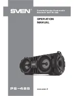 Preview for 1 page of Sven PS-485 Operation Manual