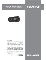 Preview for 6 page of Sven PS-485 Operation Manual