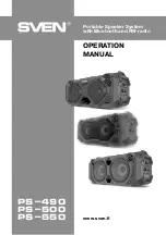 Preview for 1 page of Sven PS-490 Operation Manual