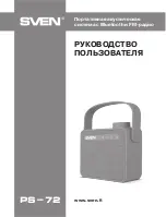 Предварительный просмотр 1 страницы Sven PS-72 User Manual