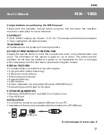 Предварительный просмотр 9 страницы Sven RX-160 User Manual