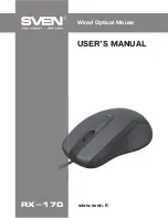 Preview for 1 page of Sven RX-170 User Manual