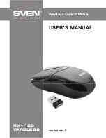 Предварительный просмотр 1 страницы Sven RX-195 User Manual