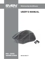 Sven RX-300 Wireless User Manual preview