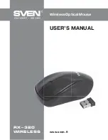 Preview for 1 page of Sven RX-320 Wireless User Manual