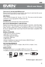 Preview for 2 page of Sven RX-550 Laser User Manual